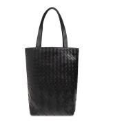 Gevlochten shopper tas Bottega Veneta , Black , Heren