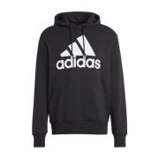 Zwarte French Terry hoodie met groot logo voor heren Adidas , Black , ...