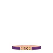 Stijlvolle Riem voor Modieuze Outfits Moschino , Purple , Dames