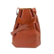 Pre-owned Leather shoppers Louis Vuitton Vintage , Brown , Dames