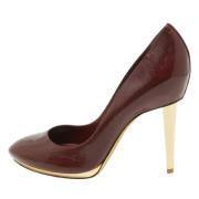 Pre-owned Leather heels Sergio Rossi Pre-owned , Red , Dames