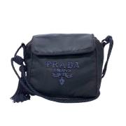 Pre-owned Fabric shoppers Prada Vintage , Blue , Dames