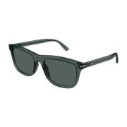 Klassieke Rechthoekige Zonnebril Gg1444S 004 Gucci , Green , Heren