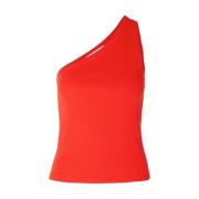 Selected Femme Blouse korte mouw 16092974 Selected Femme , Red , Dames