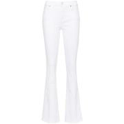 Bootcut Jeans met Hoge Taille 7 For All Mankind , White , Dames