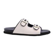 Stijlvolle Zomer Sliders March23 , Beige , Dames