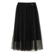 Midi Skirts Twinset , Black , Dames