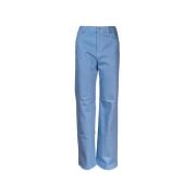 Straight Trousers Mauro Grifoni , Blue , Dames