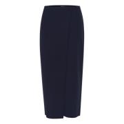 Midi Skirts Soaked in Luxury , Blue , Dames