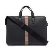 Signature Stripe Business Folio Tas Paul Smith , Black , Heren