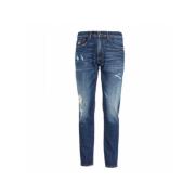 Slim-Fit Jeans voor Mannen Tommy Hilfiger , Blue , Heren