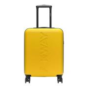 Cabine Trolley Kleine Koffer K-Way , Yellow , Unisex