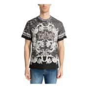 Animal Baroque T-shirt Versace Jeans Couture , Multicolor , Heren