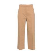 Cropped Trousers Pinko , Brown , Dames