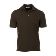 Bruine T-shirts en Polos Collectie Gran Sasso , Brown , Heren