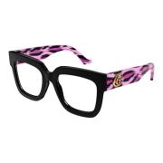 Havana Pink Eyewear Frames Gucci , Multicolor , Unisex