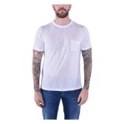 Lichtgewicht Crewneck T-shirt met zak Blauer , White , Heren