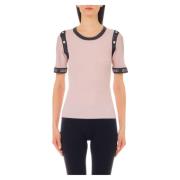 Roze Bicolor Lurex Trui Liu Jo , Pink , Dames