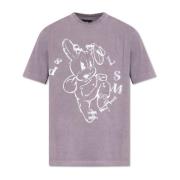 Bedrukt T-shirt PS By Paul Smith , Purple , Heren