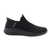 Stijlvolle Heren Sneaker Skechers , Black , Heren