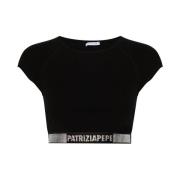 Zwart T-shirt en Polo Set Patrizia Pepe , Black , Dames