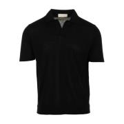 Zwarte Skipper Polo T-shirts Filippo De Laurentiis , Black , Heren