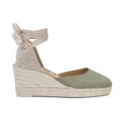 Groene Espadrille Sandalen Manebí , Green , Dames