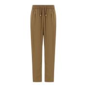 Lichte Nylon Stretch Broek Herno , Brown , Dames