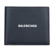 Klassieke Leren Portemonnee Balenciaga , Black , Heren