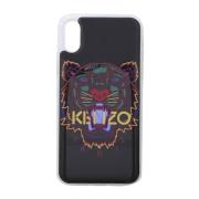 Zwarte Tijgerprint iPhone X/Xs Hoesje Kenzo , Black , Heren