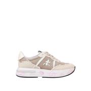 Beige Leren Sneakers Premiata , Beige , Dames