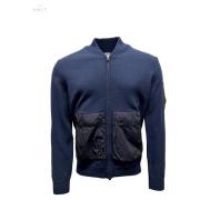 Marineblauw Katoenen Cardigan Jack C.p. Company , Blue , Heren