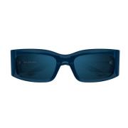 Bb0328S 004 Sunglasses Balenciaga , Blue , Dames
