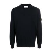 Blauwe Sweaters - Maglieria Stone Island , Blue , Heren