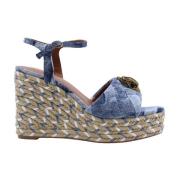 Stijlvolle Jaxi Sleehak Sandalen Kurt Geiger , Blue , Dames