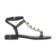 Flat Sandals ASH , Black , Dames