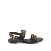 Flat Sandals AGL , Black , Dames