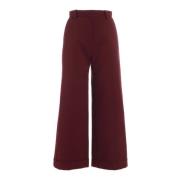 Wide Trousers See by Chloé , Red , Dames