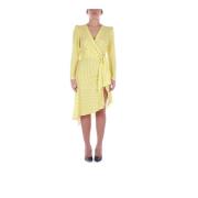 Wrap Dresses Elisabetta Franchi , Yellow , Dames