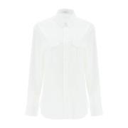 Klassieke Witte Button-Up Overhemd Wardrobe.nyc , White , Dames