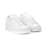 Witte Leren Sneakers voor Heren Crime London , White , Heren