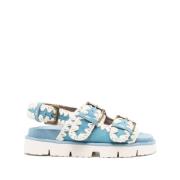 Flat Sandals Mou , Blue , Dames