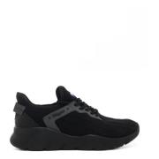 Zwarte Platte Sneaker Sok Schoenen Blauer , Black , Heren