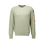 Militaire Stijl Sweatshirt Sabre Basic Parajumpers , Green , Heren