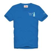 Blauwe T-shirts en Polos MC2 Saint Barth , Blue , Heren