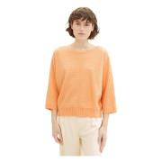 Sweatshirts Tom Tailor , Orange , Dames