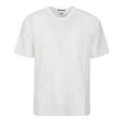 Witte Mercerized Jersey Logo T-Shirt C.p. Company , White , Heren