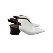 Pre-owned Leather heels Givenchy Pre-owned , White , Dames