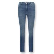 Donkerblauwe High Waist Skinny Jeans Homage , Blue , Dames