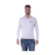 Klassieke Polo Shirt Emporio Armani EA7 , White , Heren